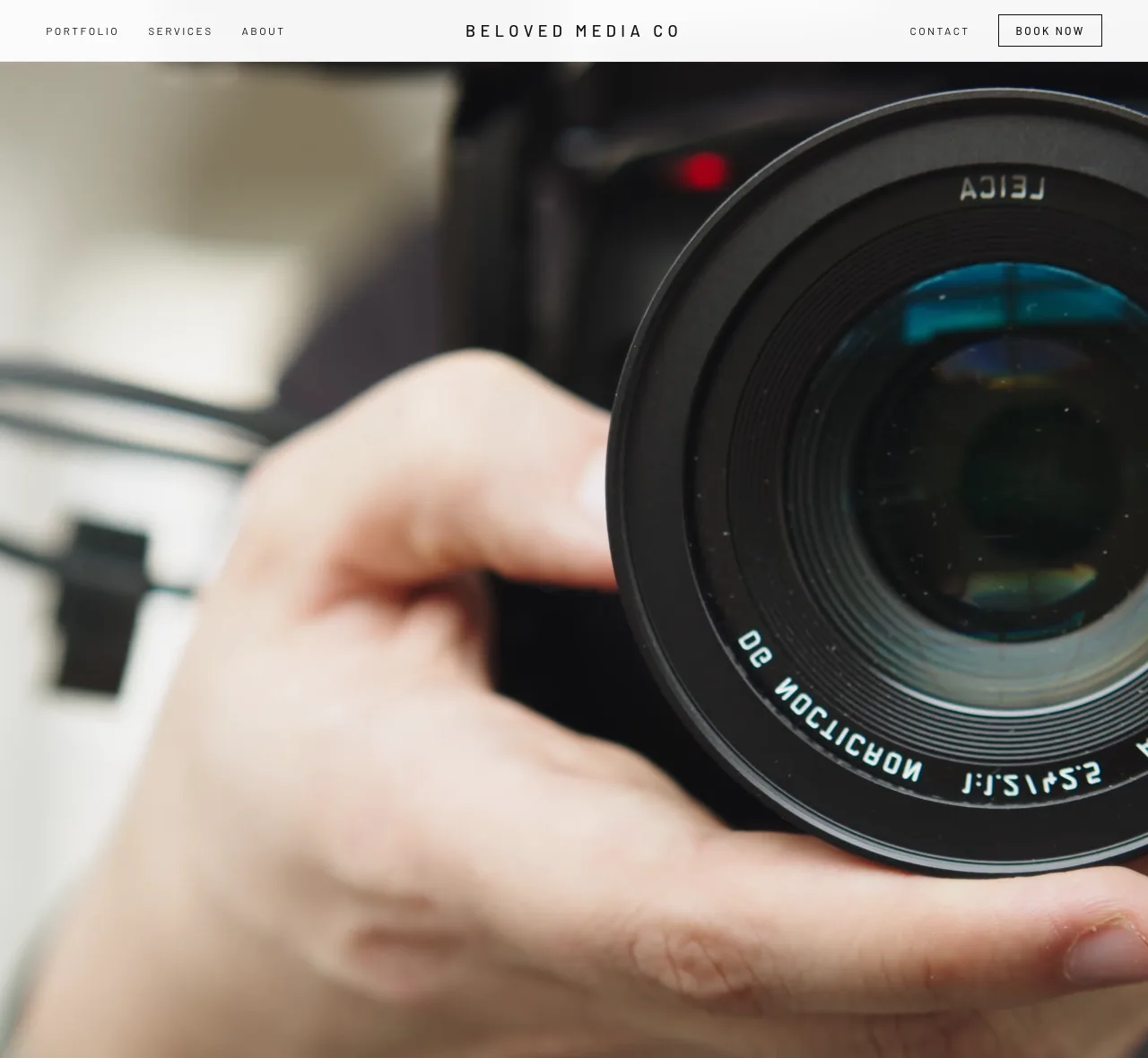 Beloved Media — photography website designed by Samuel Meredith