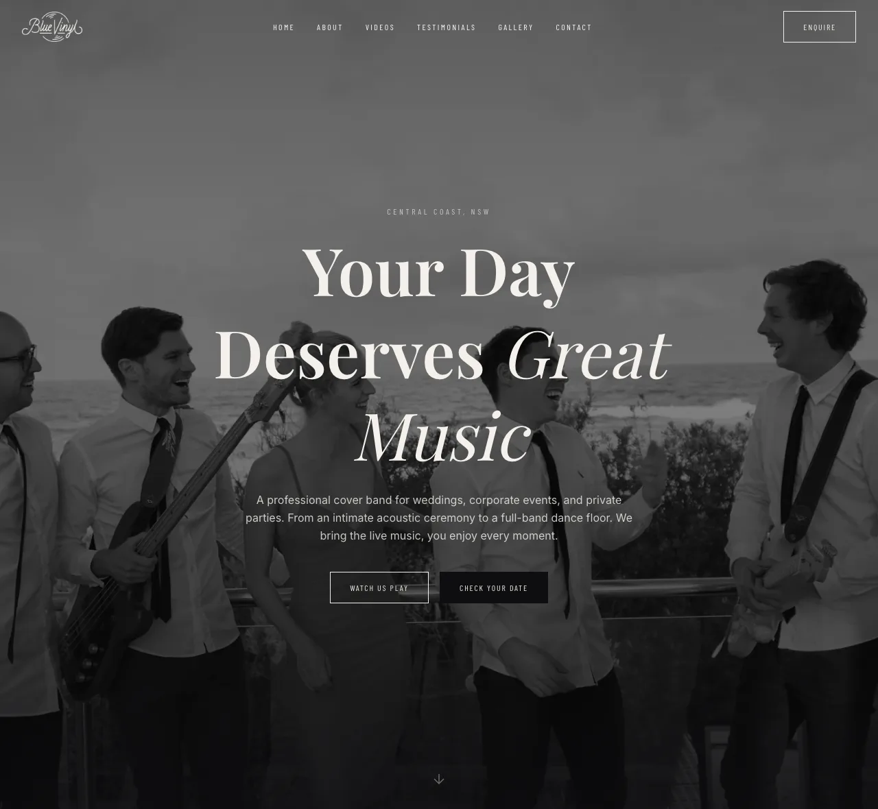 Blue Vinyl — music website designed by Samuel Meredith